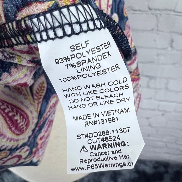 👗|•NAIF•| Navy Paisley Elastic Waist Maxi Dress Size Large - Picture 10 of 13